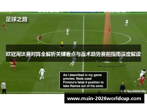 欧冠淘汰赛对阵全解析关键看点与战术趋势赛前指南深度解读
